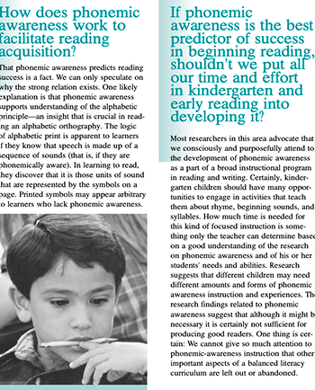 Phonemic Awareness and the Teaching of Reading: A Position Statement from the Board of Directors of the International Reading Association.